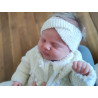 Vintage hoofdband breipakket: voor baby, meisje en mama, van zachte wol