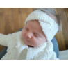 Vintage hoofdband breipakket: voor baby, meisje en mama, van zachte wol