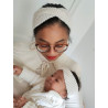 Vintage hoofdband breipakket: voor baby, meisje en mama, van zachte wol
