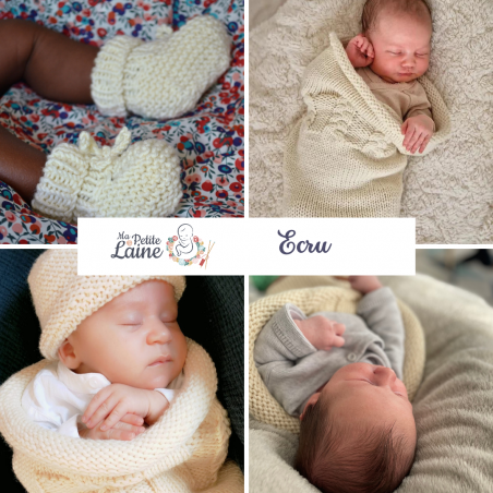 Kit de tricô para bebê: kit de nascimento para tricotar