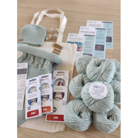 Kit de tricô para bebê: kit de nascimento para tricotar
