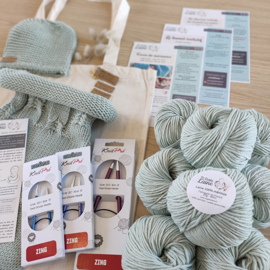 Kit de tricô para bebê: kit de nascimento para tricotar