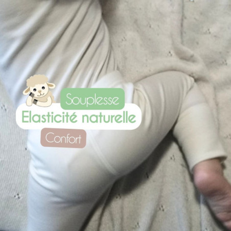 Leggings ajustáveis 100% lã merino - Fabricado na França
