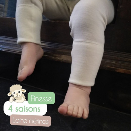 Leggings ajustáveis 100% lã merino - Fabricado na França