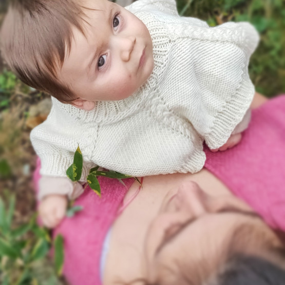 Molde digital: capa e gorro ajustáveis para bebê de 2 a 18 meses