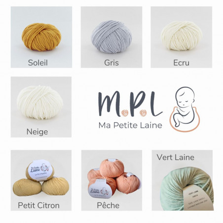 Bonnet évolutif 0-6 mois : parfait pour bébé, laine mérinos douce