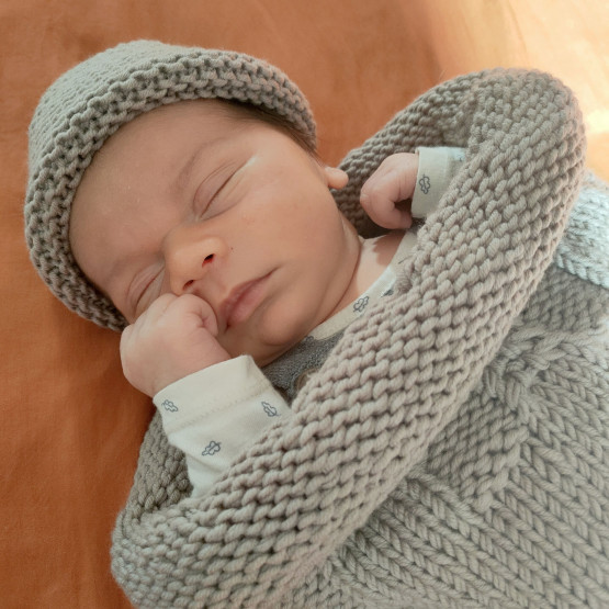 Gorro de lã merino SuperNaturel para bebês de 0 a 6 meses