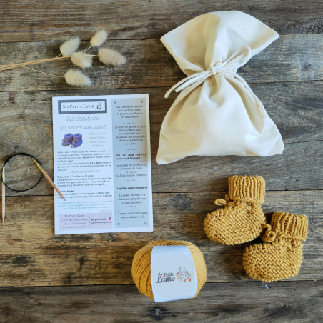 Kit de Tricô: Pantufas que Ficam nos Seus Pés