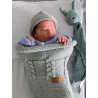 Gorro ajustável 0-6 meses: perfeito para bebês, lã merino macia