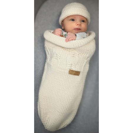 Gorro ajustável 0-6 meses: perfeito para bebês, lã merino macia