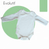 Body 100% lã merino Grow-With-Me - Fabricado na França