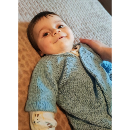 Kit de tricô: O saco de dormir evolutivo de 6 a 18 meses