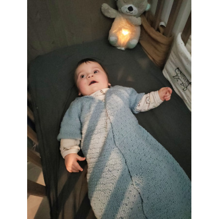 Kit de tricô: O saco de dormir evolutivo de 6 a 18 meses