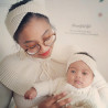 Vintage hoofdband breipakket: voor baby, meisje en mama, van zachte wol