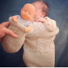 Kit de tricô "The Mini Doll Cocoon"
