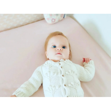Kit de tricô com padrão de colete para bebê