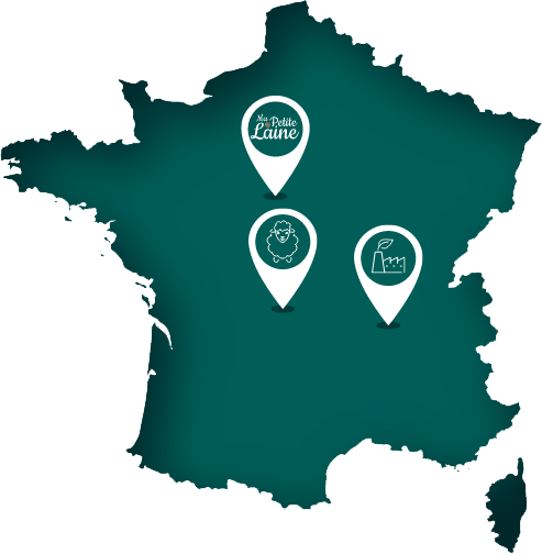 Carte France Ma petite laine